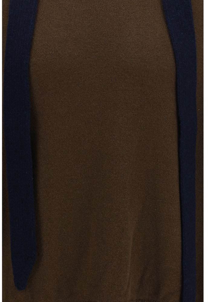 Sacai Brown Wool Oves Aries Sweatshirt Grijs
