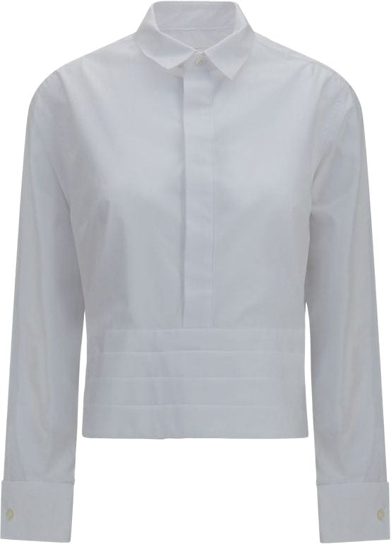 Sacai White Cotton Dress Shirt Wit