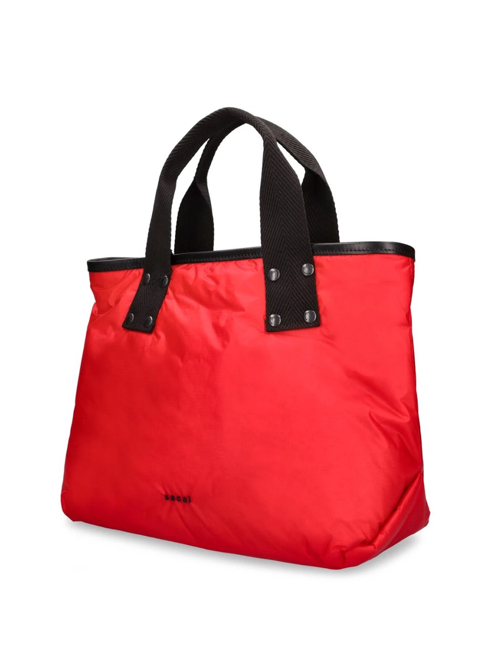 Sacai Skytex Logo Shopping Bag Rood