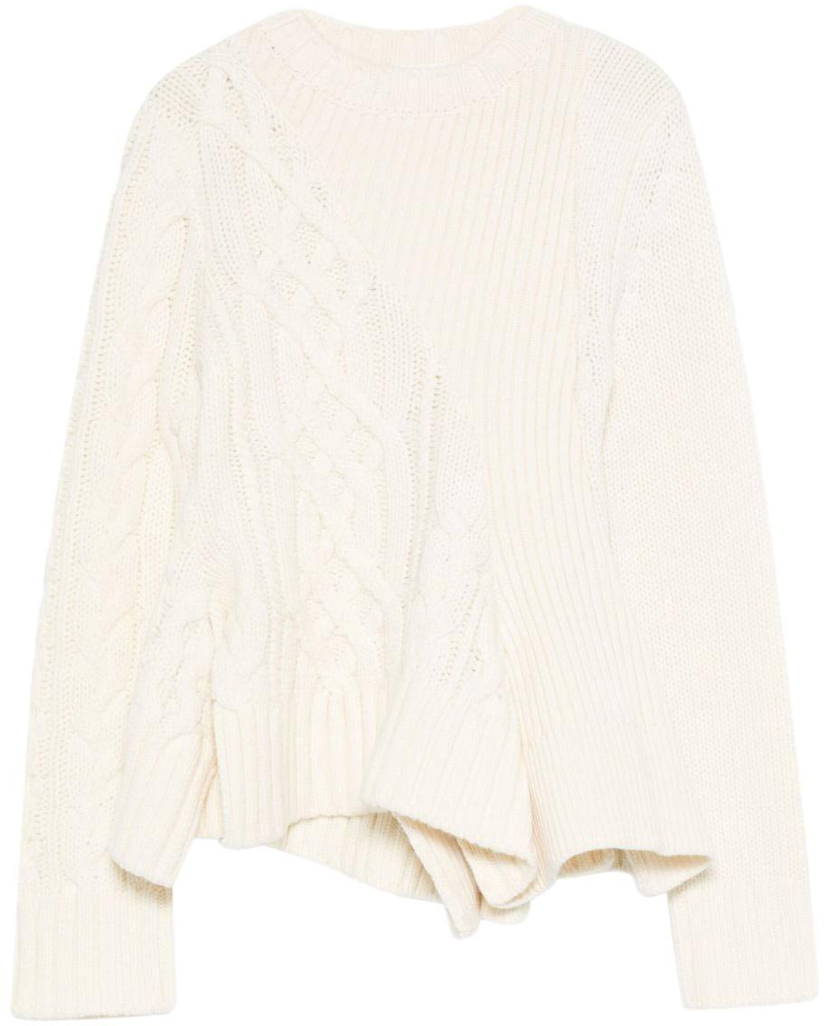 Sacai Sweaters White Wit