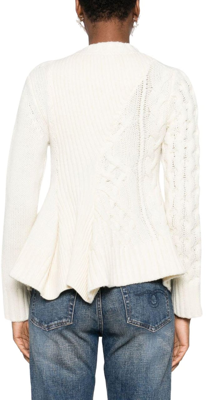 Sacai Sweaters White Wit