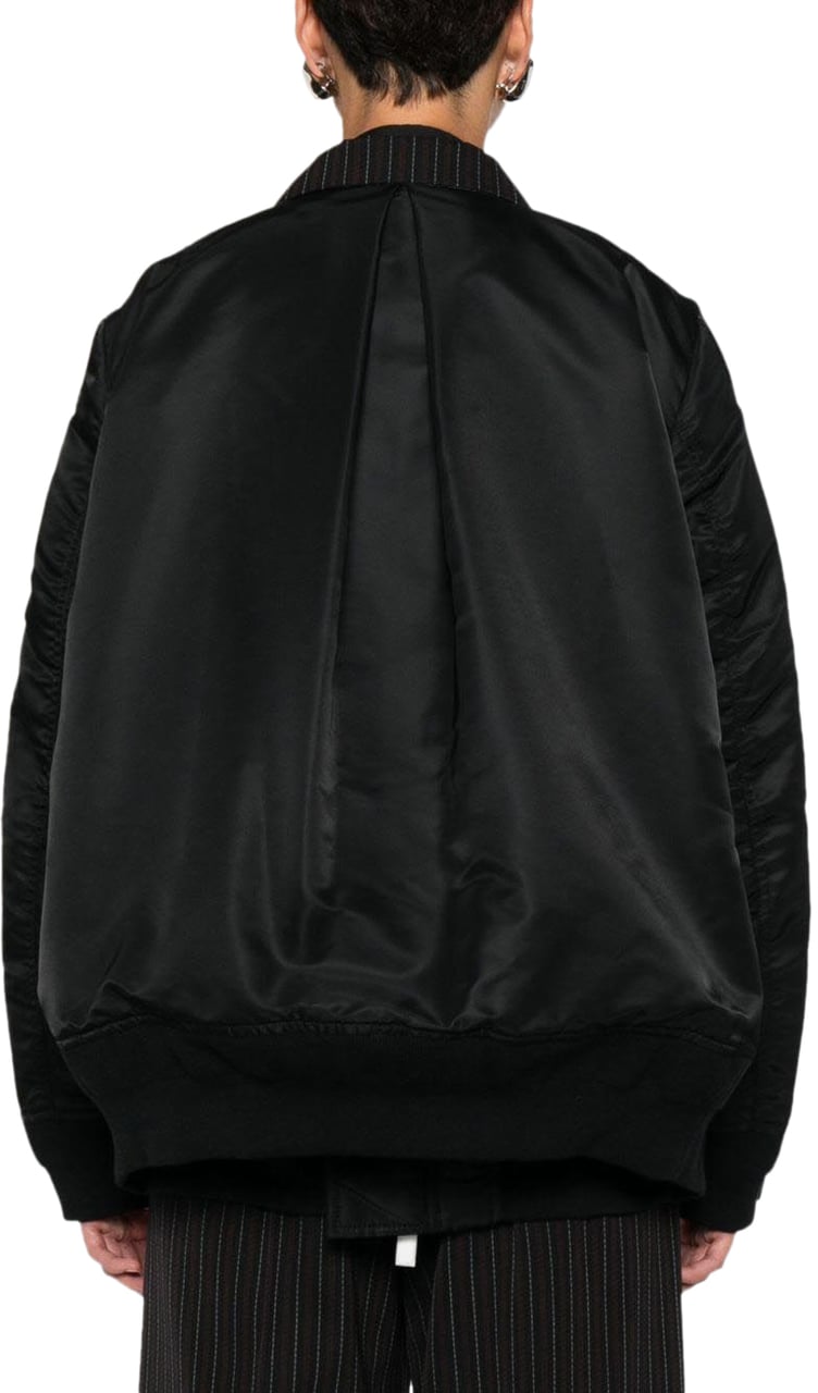 Sacai Coats Black Zwart