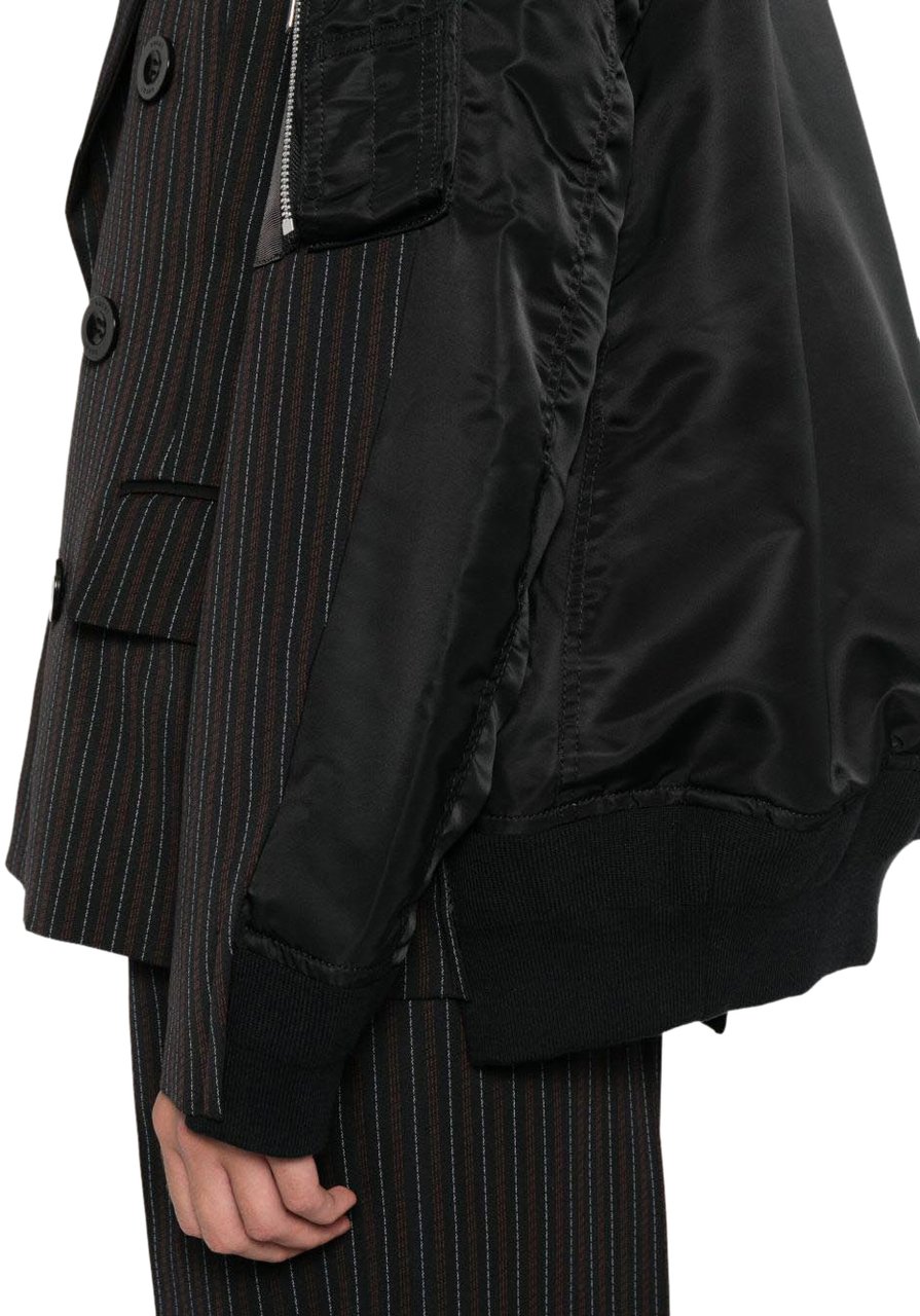 Sacai Coats Black Zwart