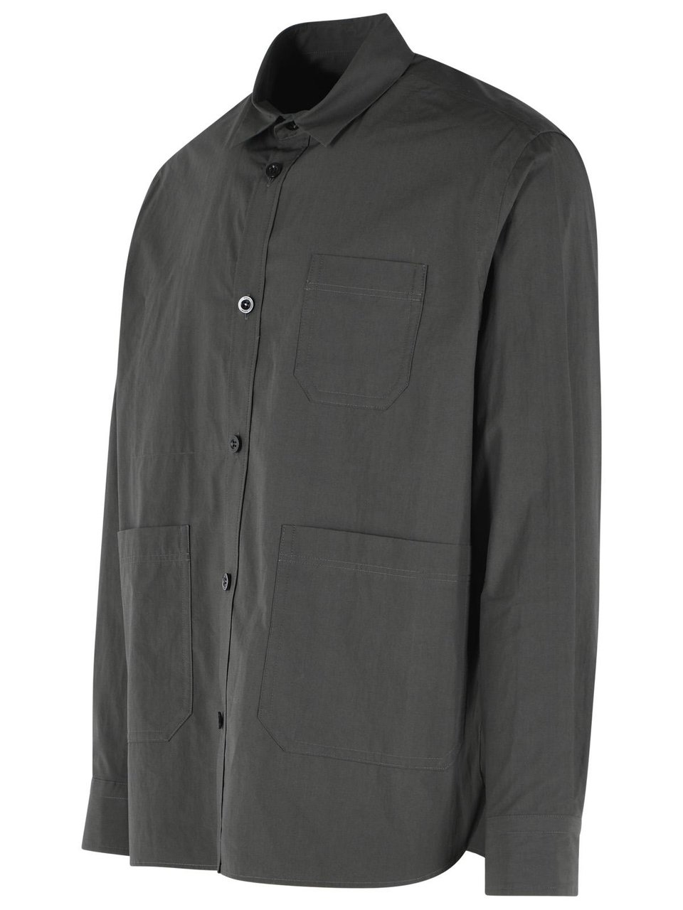 Sacai 'Typewriter' Green Cotton Shirt Grijs