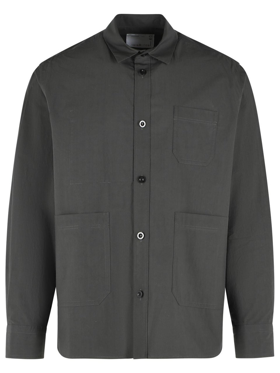 Sacai 'Typewriter' Green Cotton Shirt Grijs
