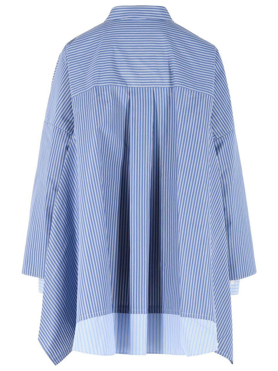 Sacai Light Blue Cotton Blend Shirt Blauw