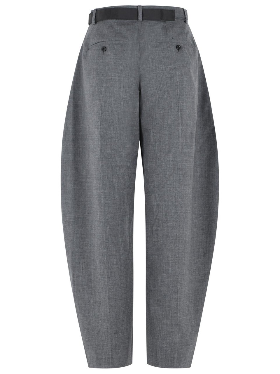 Sacai Grey Wool Trousers Grijs