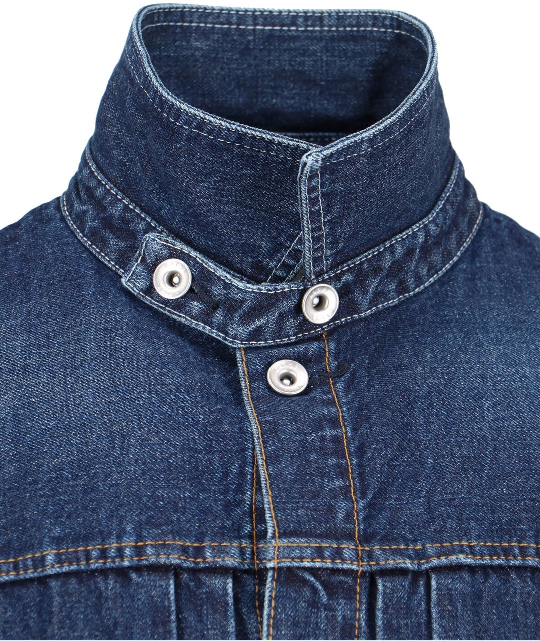 Sacai Layered Design Casual Jacket With Structured Silhouette Blauw