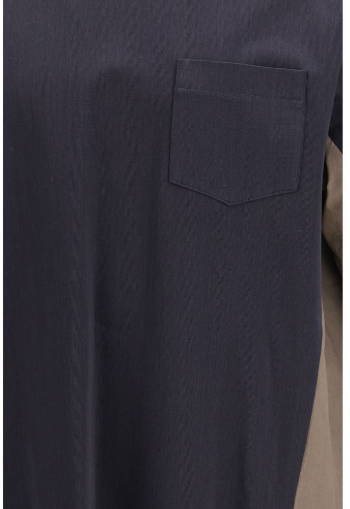Sacai Black Cotton Sportswear Zwart