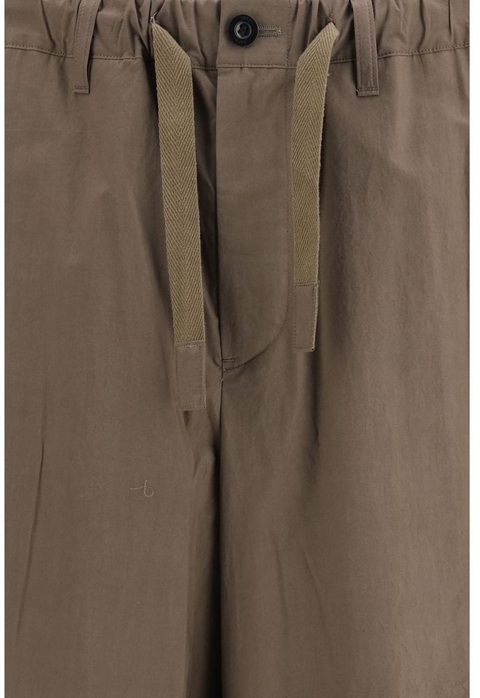 Sacai Sacai Brown Cotton Casual Pants Bruin