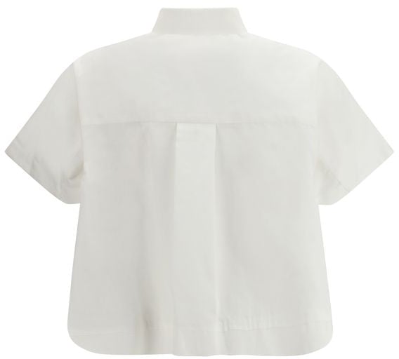 Sacai Sacai White Cotton Shortsleeve Shirt Wit
