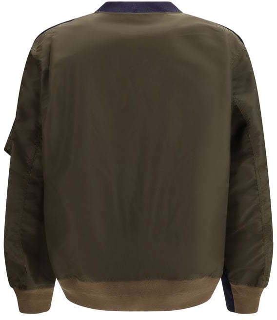 Sacai Sacai Blue Cotton Sweatshirt Blauw