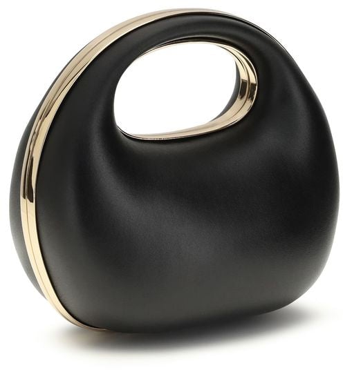 Sacai Sacai Black Calf Leather Bos Taurus Handbag Zwart