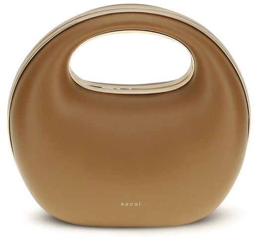 Sacai Sacai Brown Calf Leather Bos Taurus Handbag Bruin