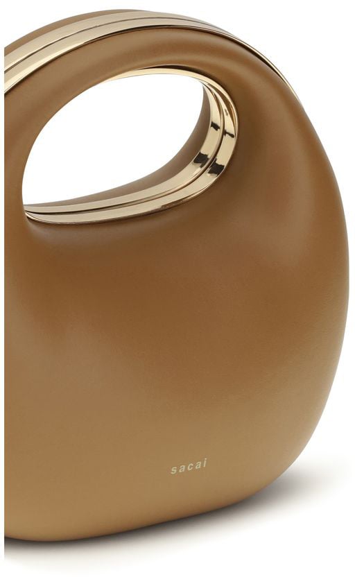 Sacai Sacai Brown Calf Leather Bos Taurus Handbag Bruin