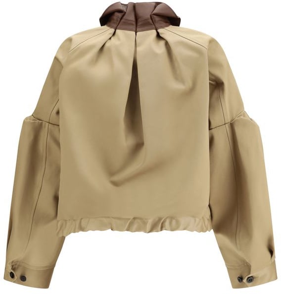 Sacai Sacai Beige Cotton Bomber Beige