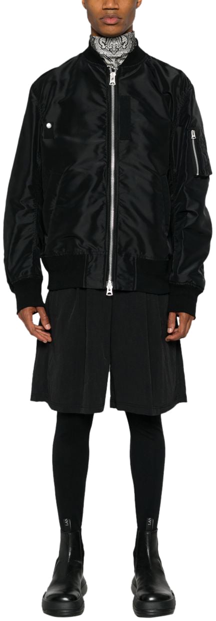 Sacai Coats Black Zwart