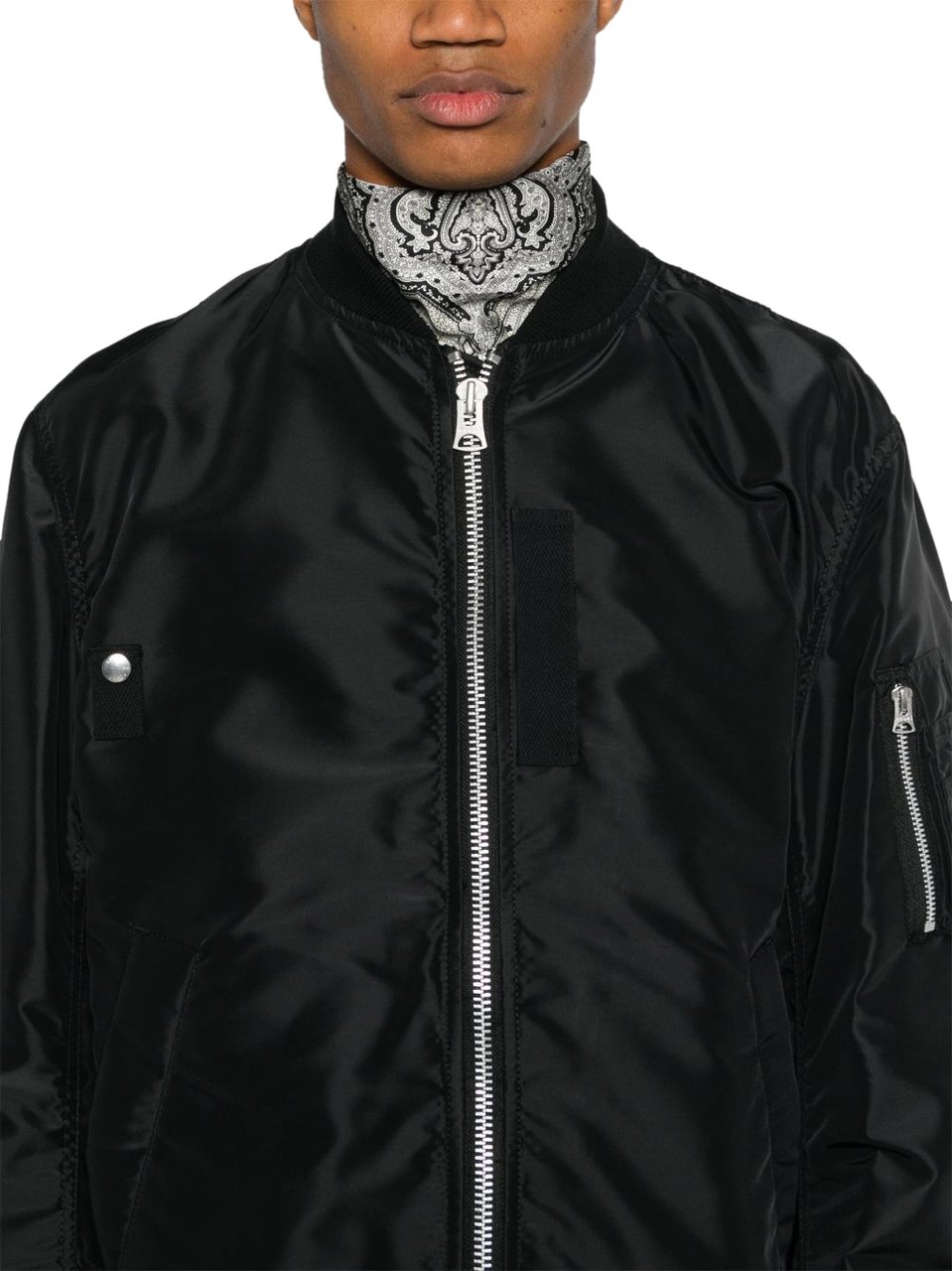 Sacai Coats Black Zwart