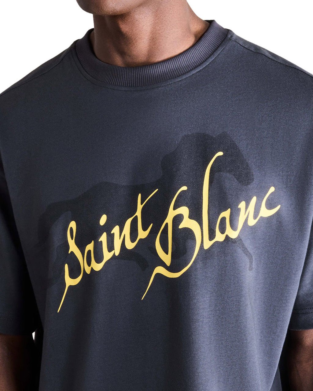 Saint Blanc Gallop T-Shirt Zwart
