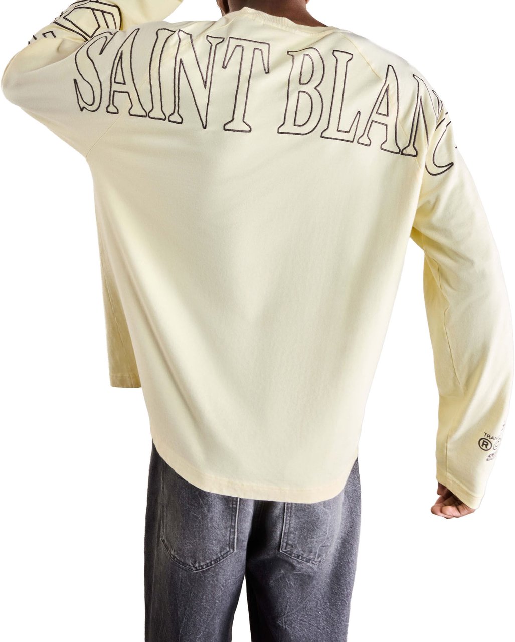 Saint Blanc Multi Logo Raglan Longsleeve Wit