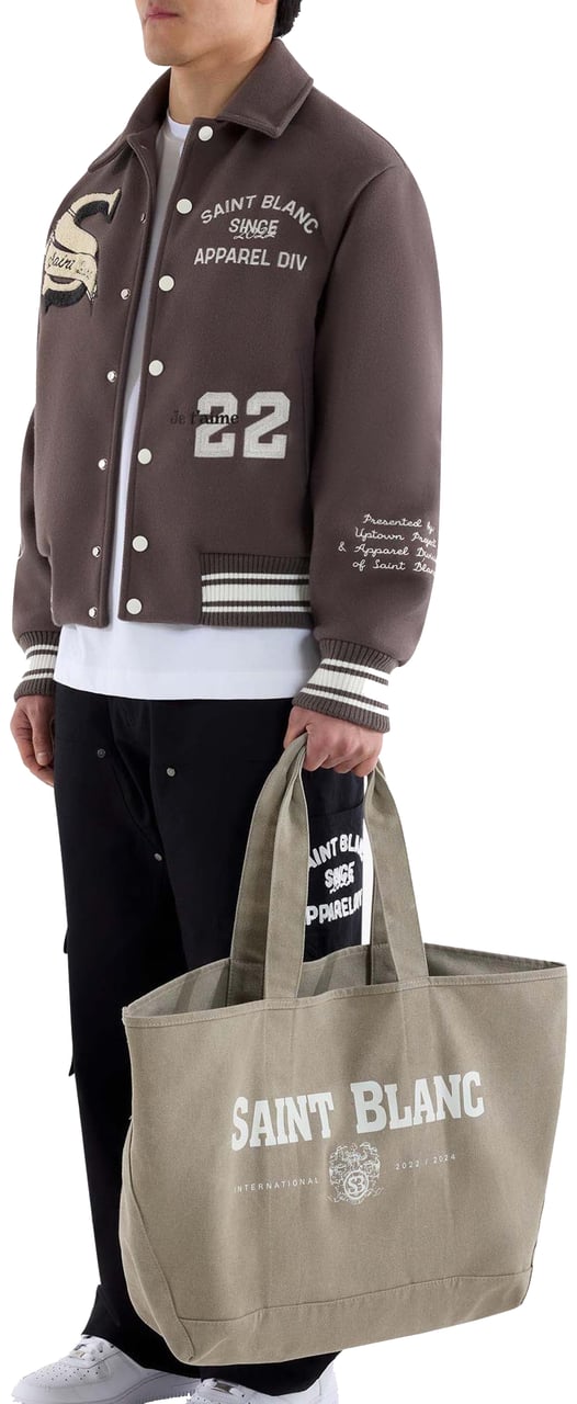 Saint Blanc Presented Varsity Jacket Wit