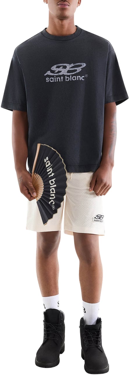 Saint Blanc Oblique T-Shirt Blauw