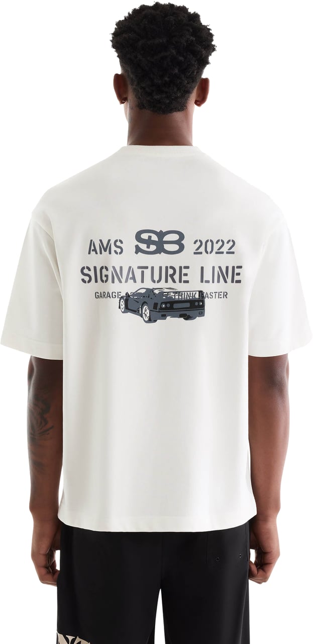 Saint Blanc Signature Garage T-Shirt Wit