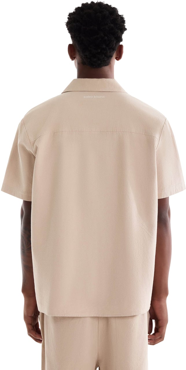 Saint Blanc Paneled T-Shirt Grijs