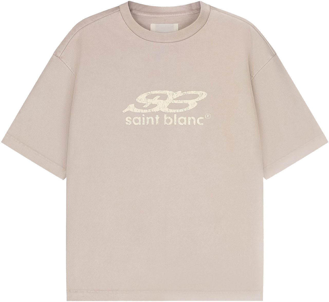 Saint Blanc Oblique T-Shirt Grijs
