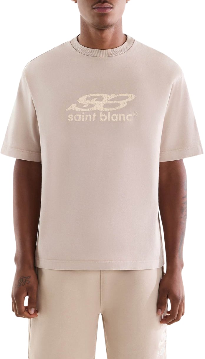 Saint Blanc Oblique T-Shirt Grijs