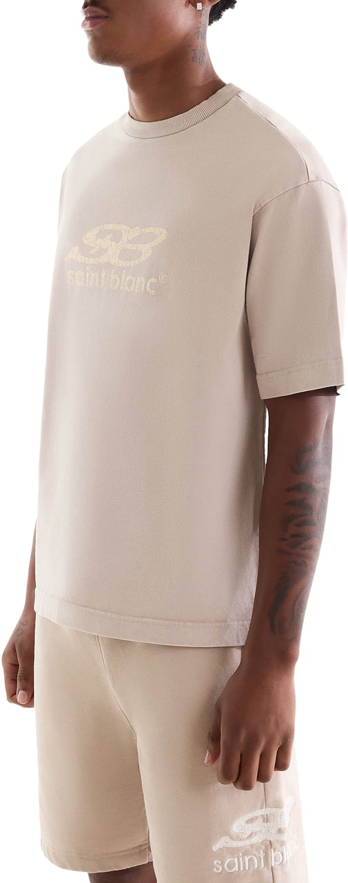 Saint Blanc Oblique T-Shirt Grijs