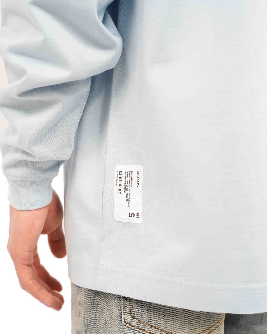 Saint Blanc Long Sleeve Baby Blue Blauw