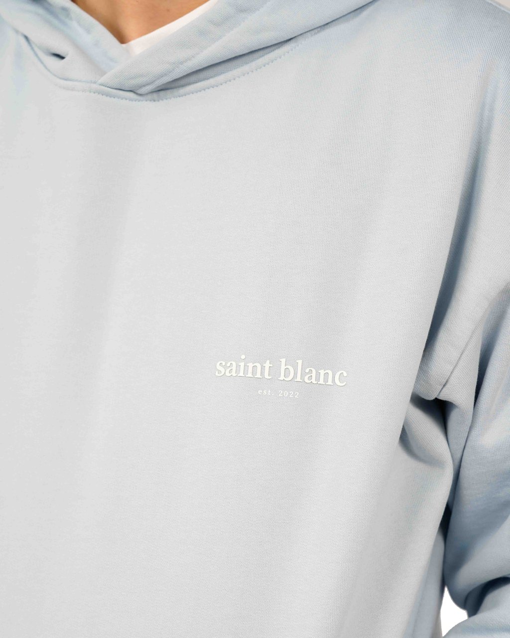 Saint Blanc Hoodie Baby Blue Blauw