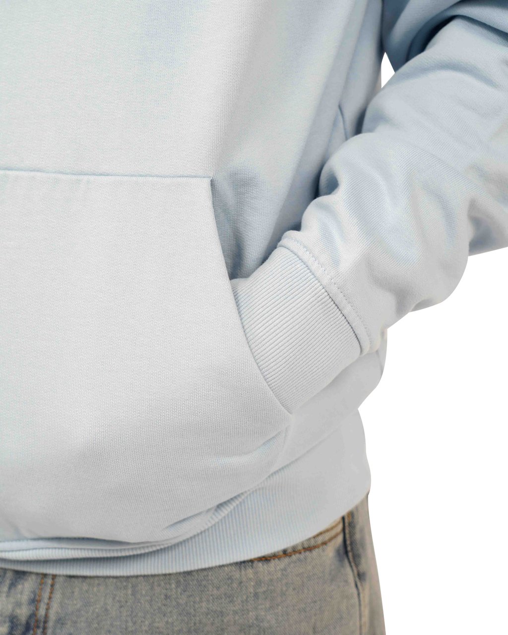 Saint Blanc Hoodie Baby Blue Blauw
