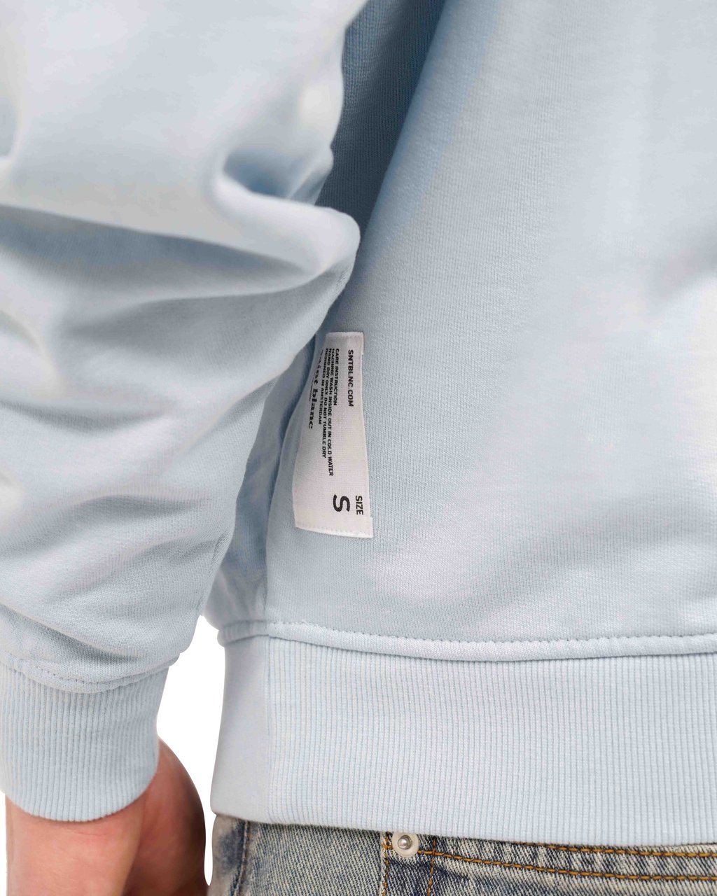 Saint Blanc Sweater Baby Blue Blauw