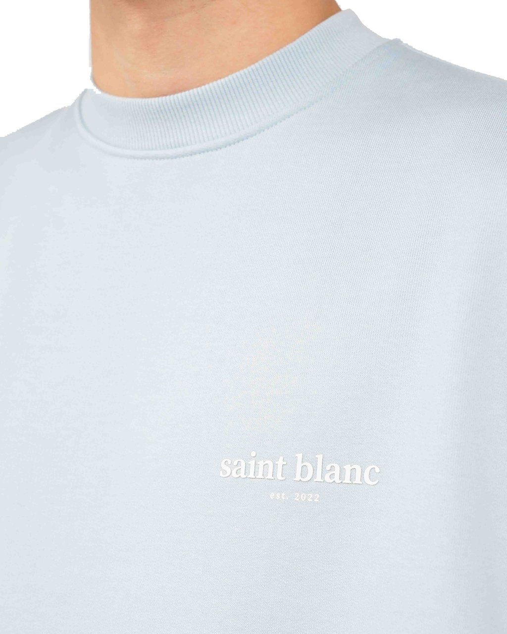 Saint Blanc Sweater Baby Blue Blauw