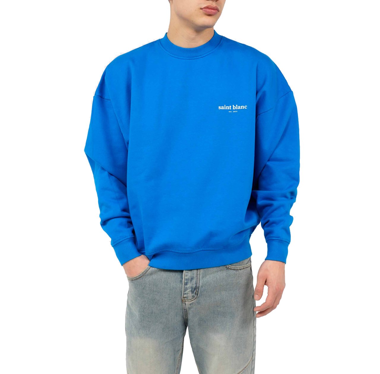 Saint Blanc Sweater Blauw Blauw