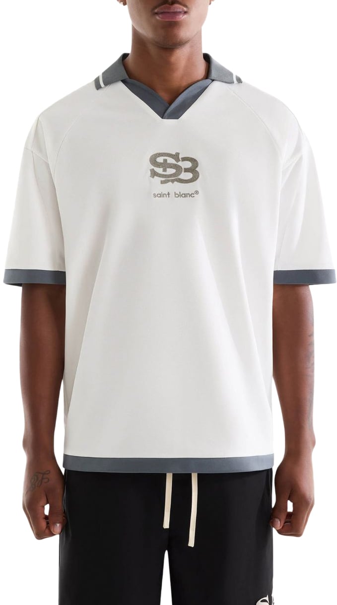 Saint Blanc Interlock Jersey T-Shirt Wit