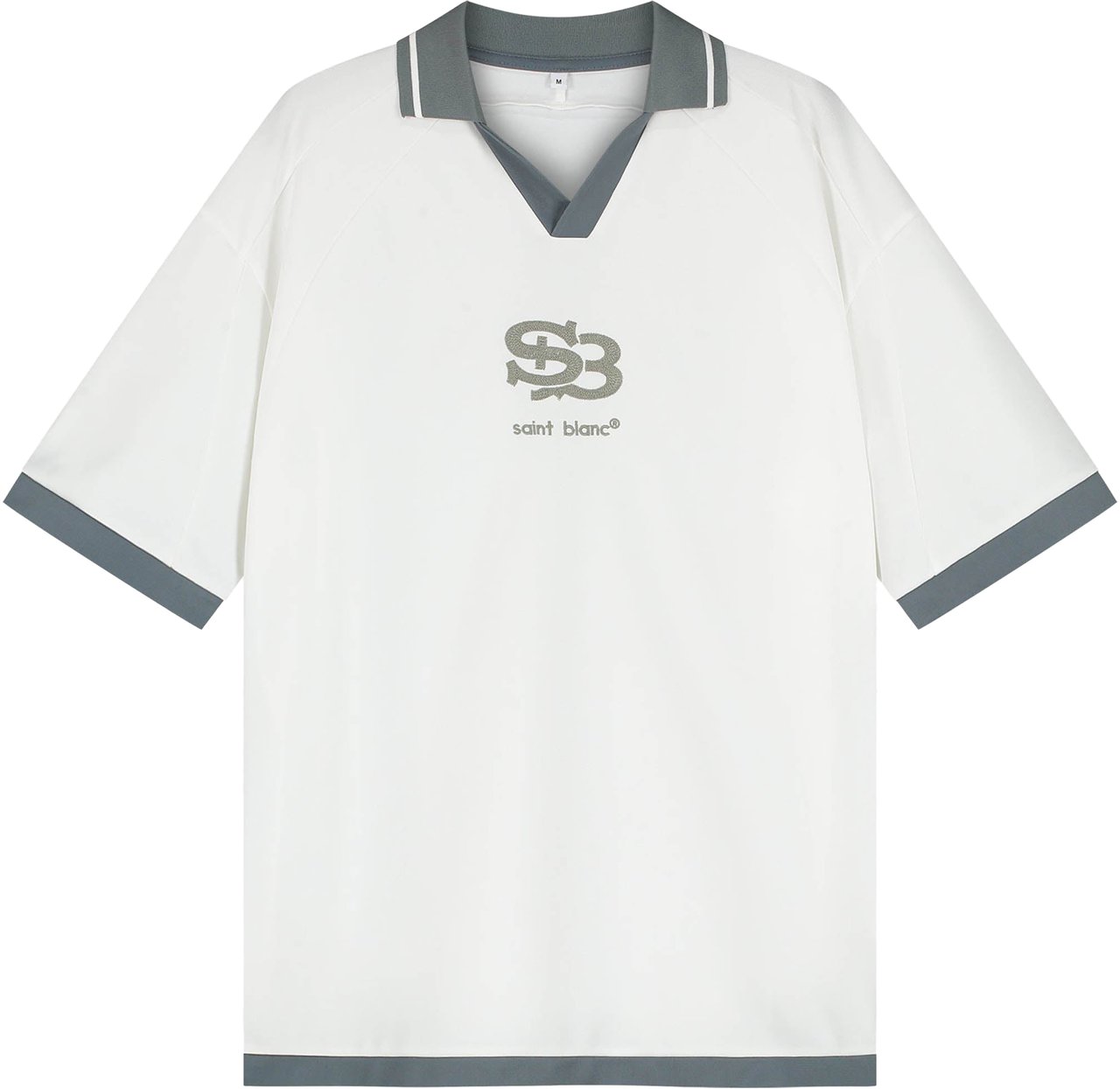 Saint Blanc Interlock Jersey T-Shirt Wit