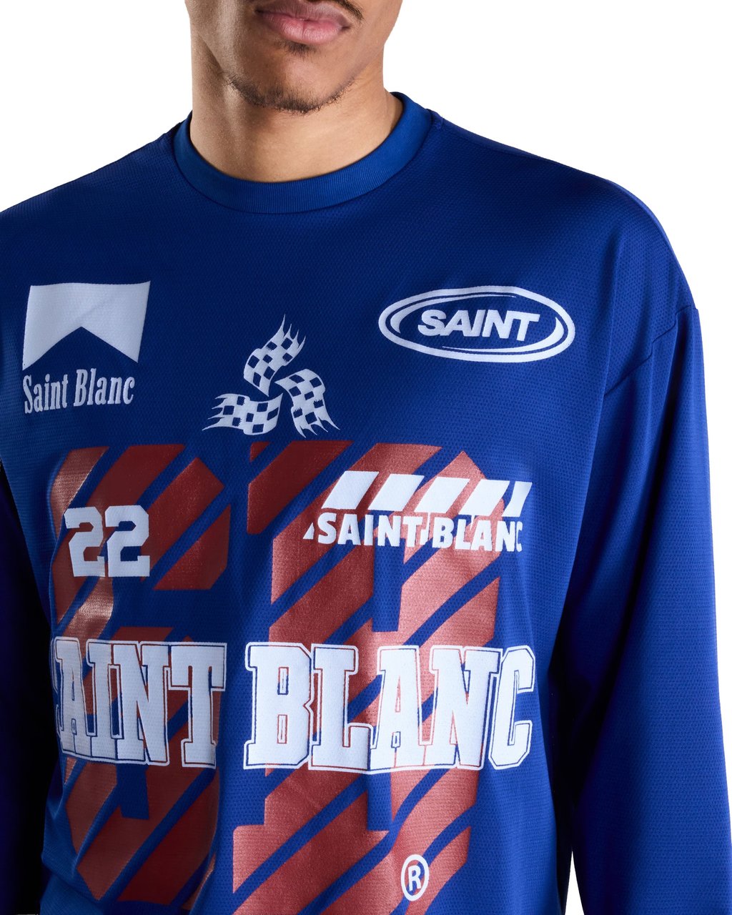 Saint Blanc Sponsorship Longsleeve Blauw