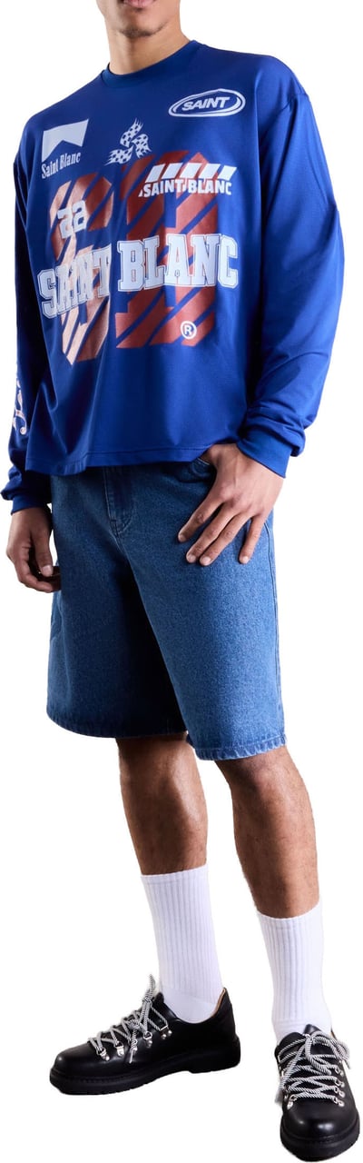 Saint Blanc Sponsorship Longsleeve Blauw
