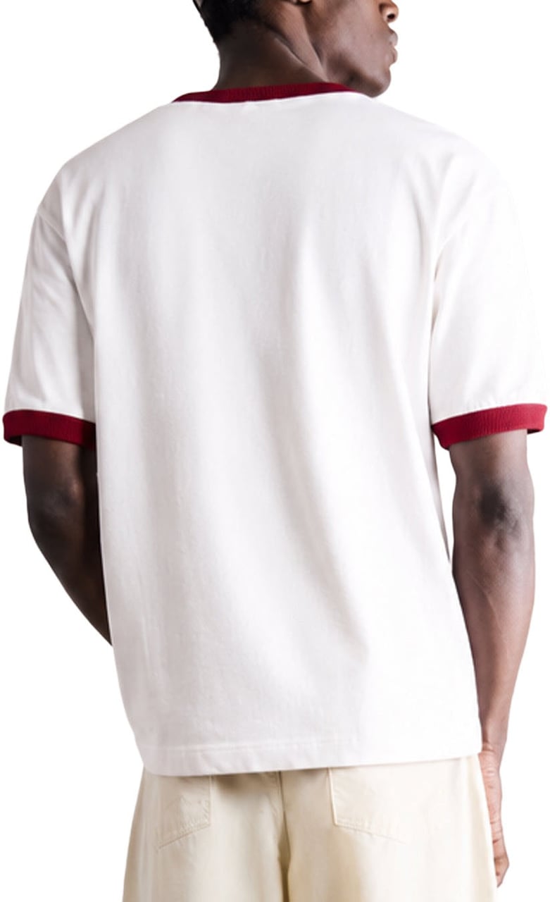 Saint Blanc Scribble Ringer T-Shirt Wit