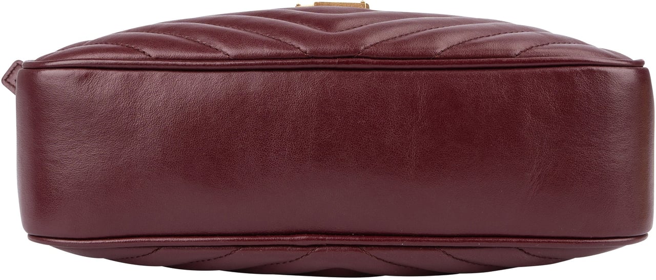 Saint Laurent Saint Laurent Quilted Leather Lou Camera Crossbody Bag Rood