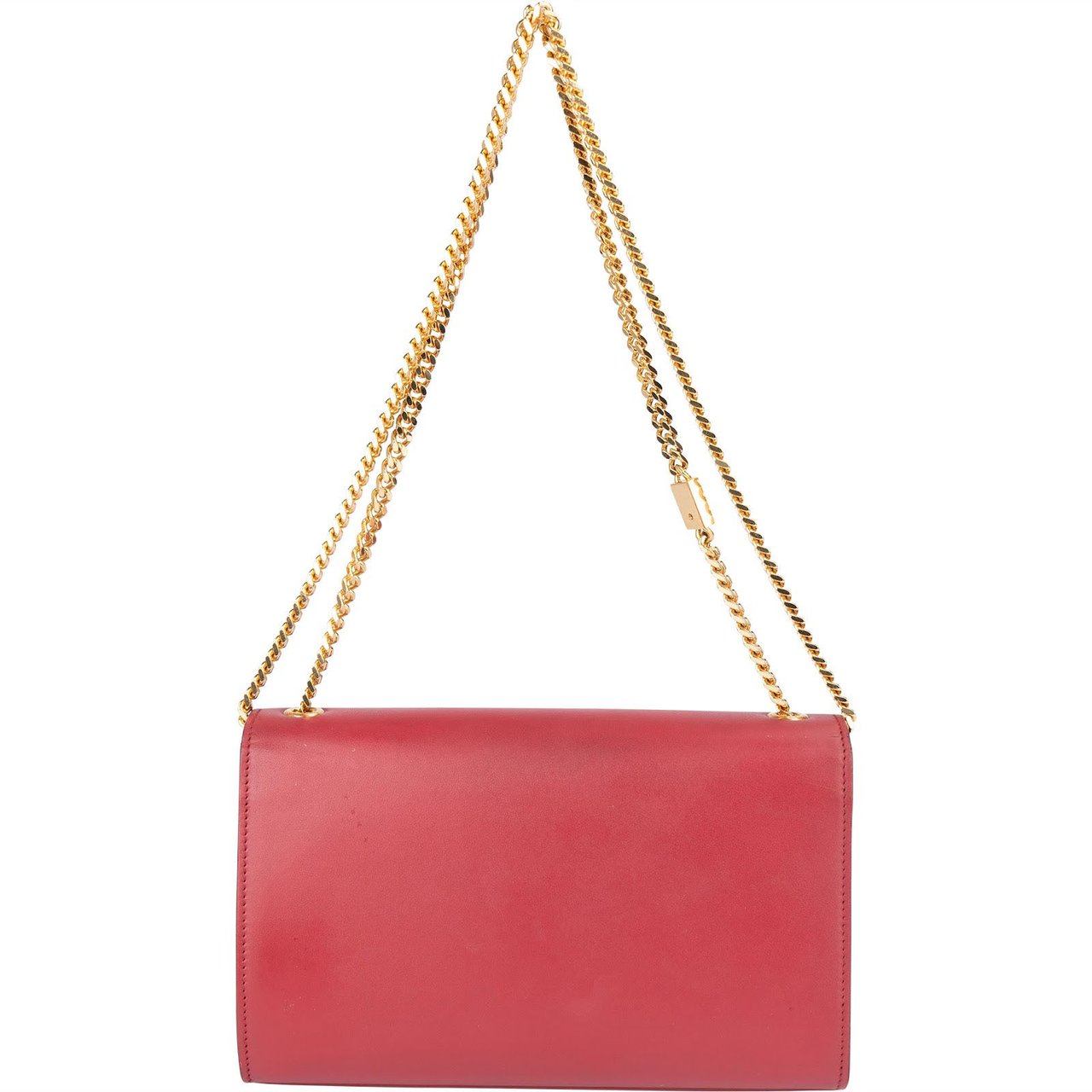 Saint Laurent Saint Laurent Leather Kate Tassel Chain Crossbody Bag Rood