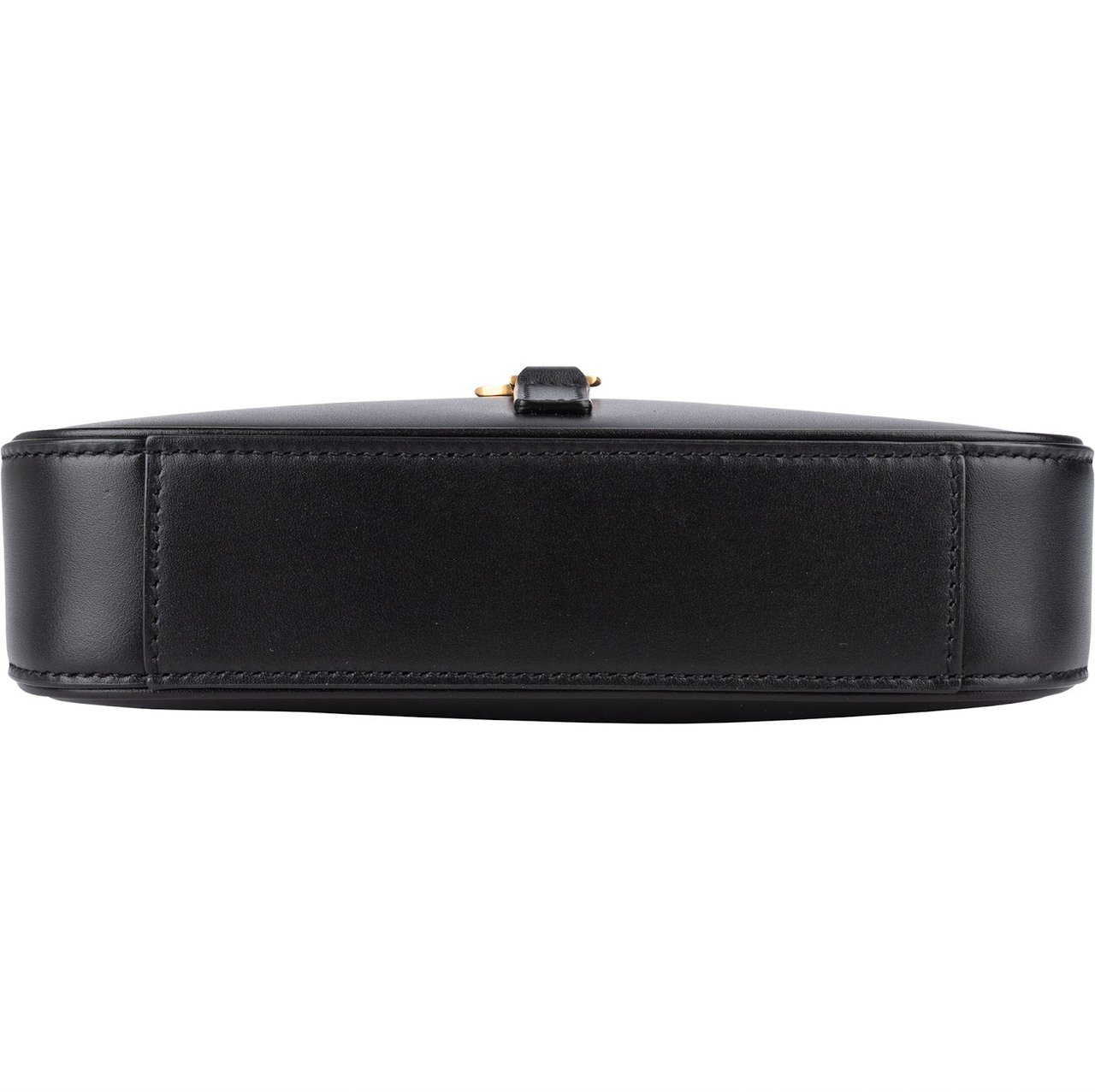 Saint Laurent Saint Laurent Black Leather 5 à 7 Mini Hobo Handbag Zwart