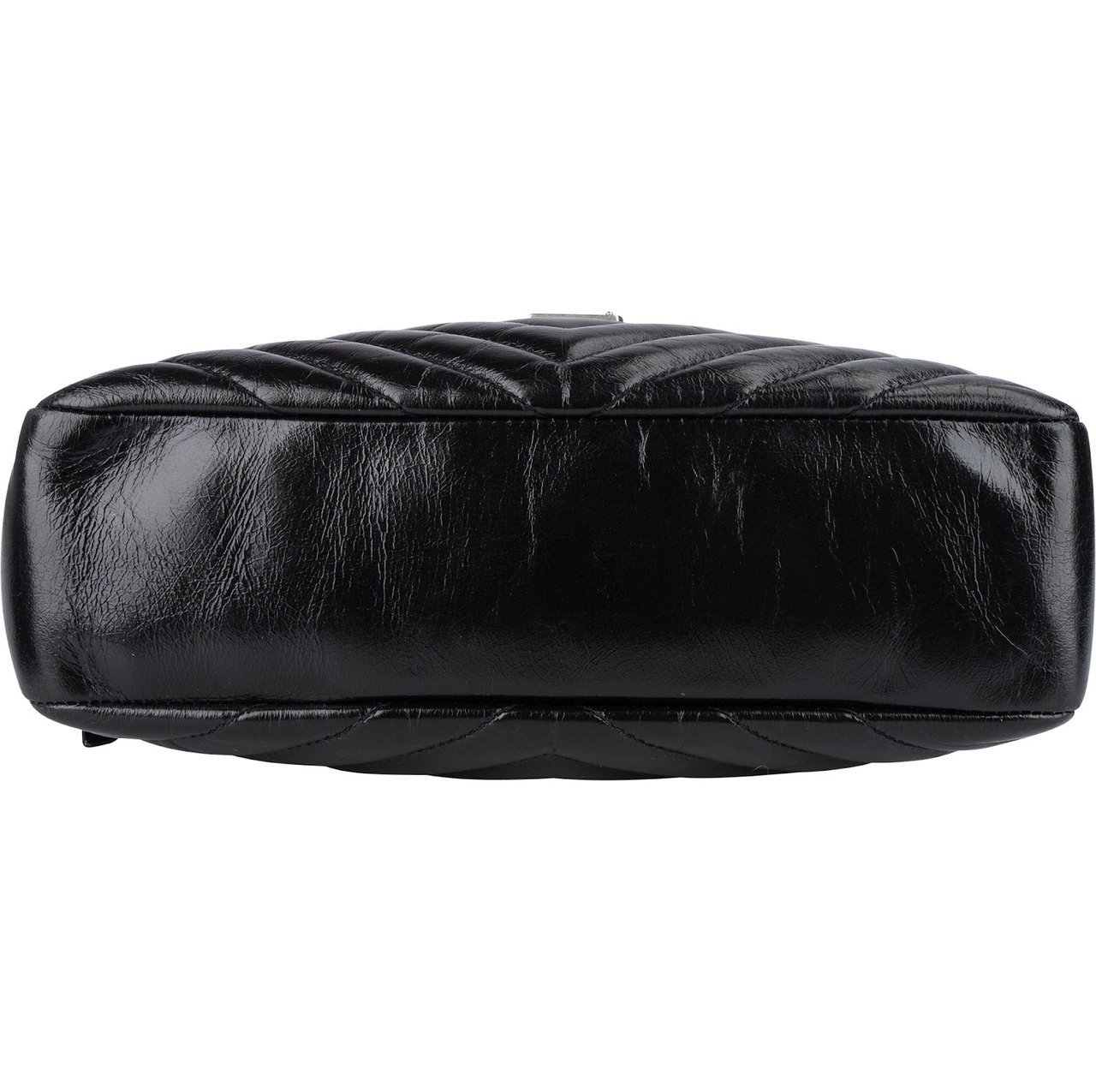 Saint Laurent Quilted Leather Lou Camera Crossbody Bag Zwart