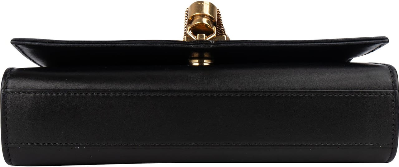 Saint Laurent Saint Laurent Black Leather Kate Chain Crossbody Bag Zwart