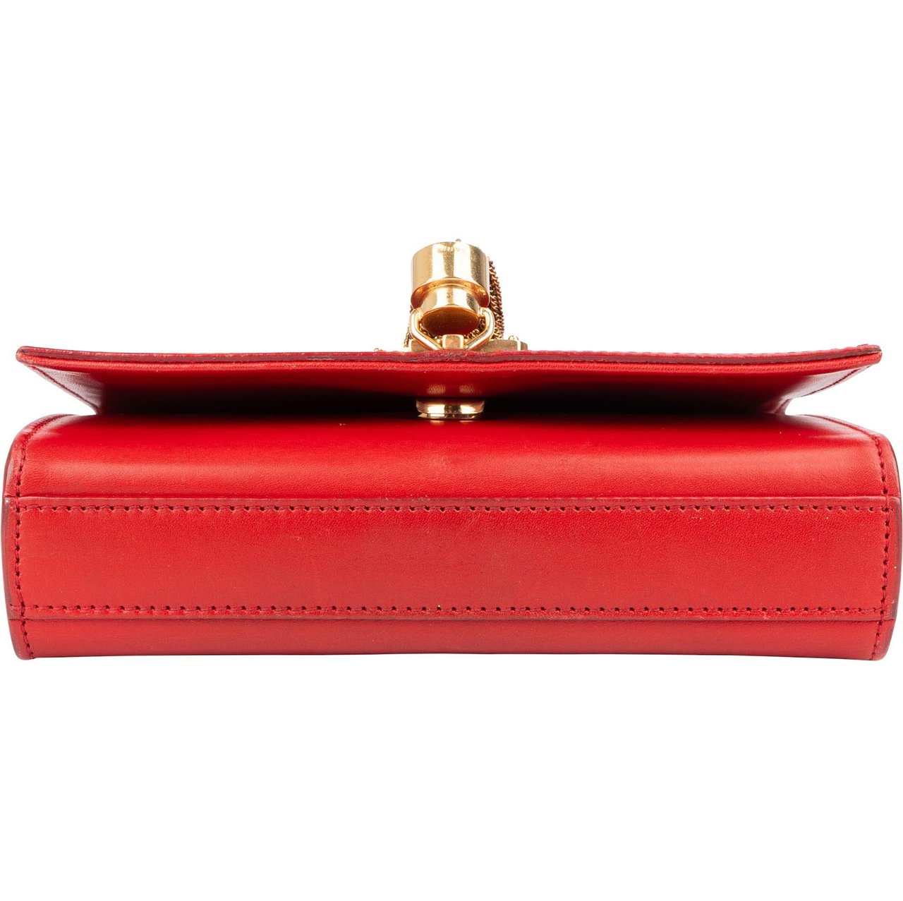 Saint Laurent Red Leather Kate Chain Crossbody Bag Rood