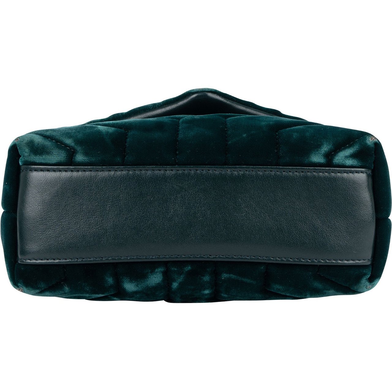 Saint Laurent Saint Laurent Velvet Loulou Toy Crossbody Bag Donkergroen