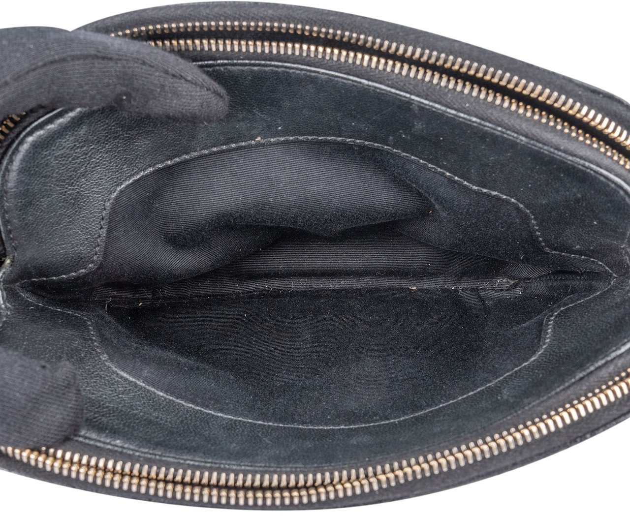 Saint Laurent Black Quilted Leather Becky Crossbody Bag Zwart